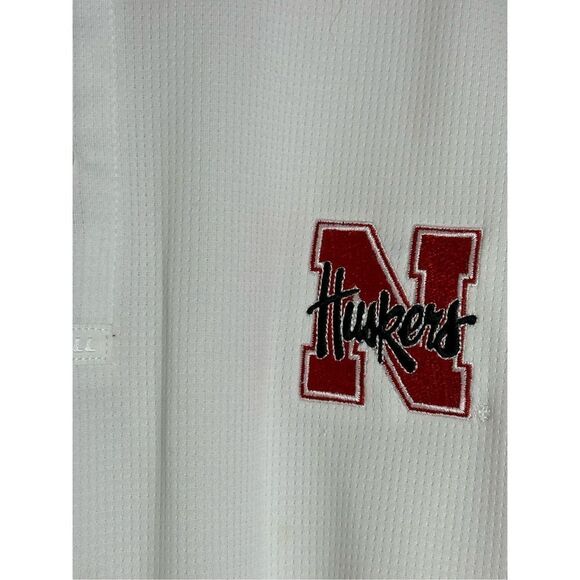 Russel Shirt Men's Large Red White Athletic Polo Size XXL N Huskers See Desc - Picture 2 of 13